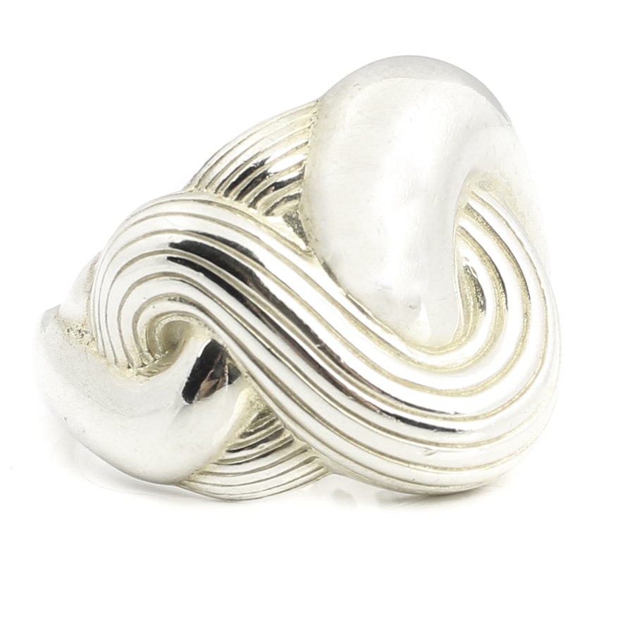 Slane Sterling Silver Interlocking Swirl Ring